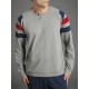 Ragno Uomo Pigiama inverno manica pantalone lungo serafino misto cotone
