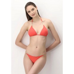 Oroblu Bikini costume da bagno reggiseno con ferretto coppa morbida colore rosso slip laccetti