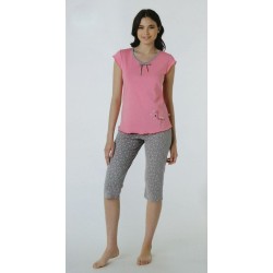 Lovable Donna pigiama pinocchietto manica corta 100% cotone