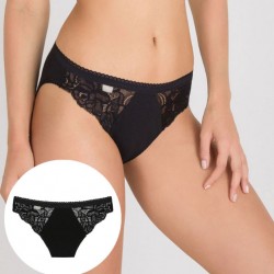Playtex Confezione 3 Slip mutandina sgambata pizzo cotone elastico