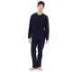 Ragno Mens winter cotton seraph neckline pajamas