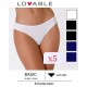 Lovable Confezione 5 Slip mini Mutandina cotone colori assortiti