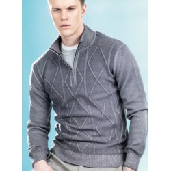 Ragno uomo Maglione Pullover 100% lana rasato