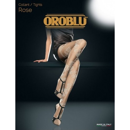 Oroblu Rose Collant velato elegante fiorato 20 denari