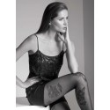 Oroblu Chelsea Maglia Top spalla sottile pizzo paillettes
