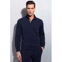 Perofil high collar with buttons winter cotton Men's sweatshirt