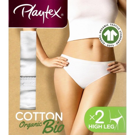 Playtex slip mutandina donna cotone biologico high leg modello sgambato