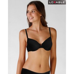 Lovable Reggiseno con ferretto, My Bio Comfort, in cotone biologico certificato, nero coppa C D